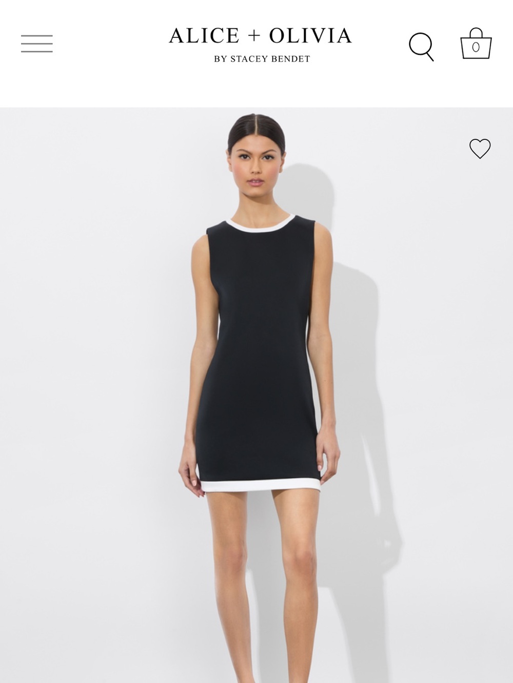 Alice + Olivia Black WYNELL MINI DRESS Size small